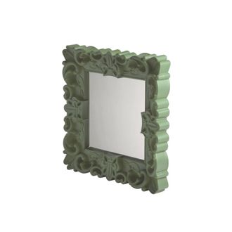 Slide Mirror Of Love Verde Malva - Piccolo Specchio Di Design Originale Slide Colorato Moderno Barocco Camera Ingresso Sala Da Pranzo Salotto