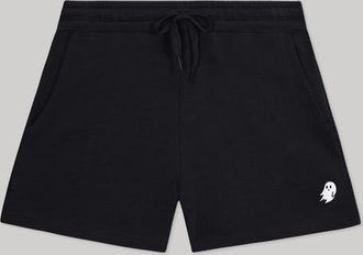 Dalix Womens Ghost Midweight Washed Fleece Shorts in Black at Nordstrom, Size Xx-Large