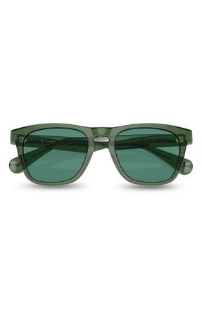 Oliver Peoples x Roger Federer 54mm Pillow Sunglasses in Dark Green at Nordstrom