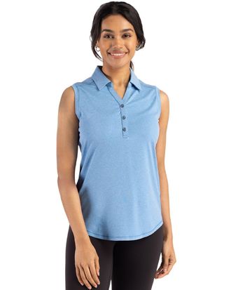Cutter & Buck Forge Eco Stretch Recycled Womens Sleeveless Polo