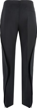 Bottega Veneta Womens Wool Trousers Black Straight