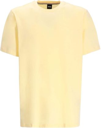 BOSS crew-neck cotton T-shirt - men - Cotton - 3XL - Yellow