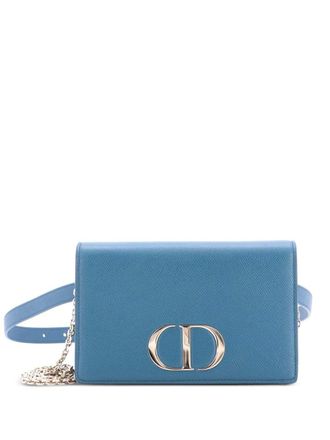 Dior 30 Montaigne 2-in-1 Pouch Leather belt bag - Blu