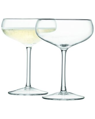 LSA International Lsa International Set Of 2 Wine Champagne Saucer 7Oz