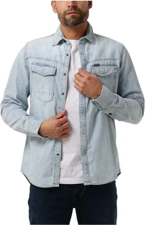 G-Star Slim Denim Overhemd voor Mannen - Heren - Spijkeroverhemden - Blauw - 2XL - Denim - Overhemden