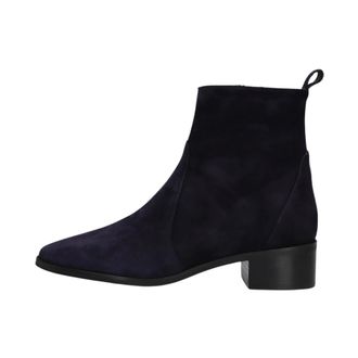 Notre-V 11038 Enkellaarsjes - Dames - Schoenen - Blauw - Maat: 40 EU Leer