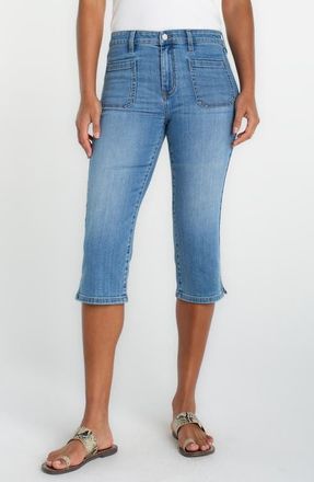 Liverpool Denim Capris in Ocean Breeze at Nordstrom, Size 10