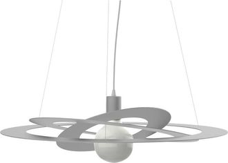 Lumicom Orbital Sospensione, 1X E27, max 42W, metallo, grigio, D.60cm - Lumicom