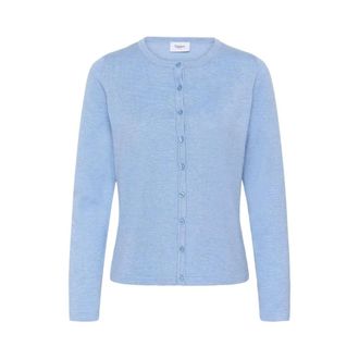 Saint Tropez Mila SZ R-Neck Cardigan - Dames - Truien - Blauw - Maat: S Viscose