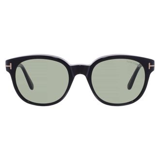 Tom Ford Mert Green Round Mens Sunglasses FT1180 01N 53