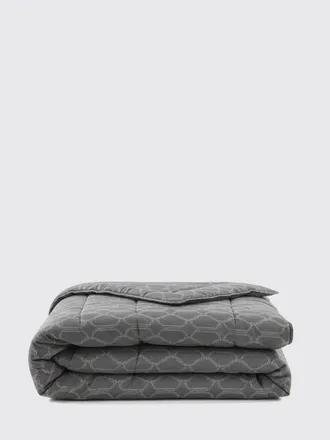 Trussardi Copriletto matrimoniale Bloom in rasatello di cotone con stampa geometrica