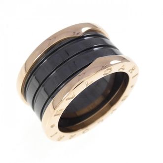 Bulgari Ceramic Pink Gold Band Ring (Pre-Owned)