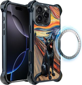 OEM Funda Ibizu Dropguard Ultra Para Iphone 16 Pro Max Con Magsafe, Edvard Munch, Gato Gritando