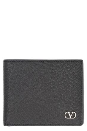 Valentino Garavani Vlogo Signature Leather Wallet