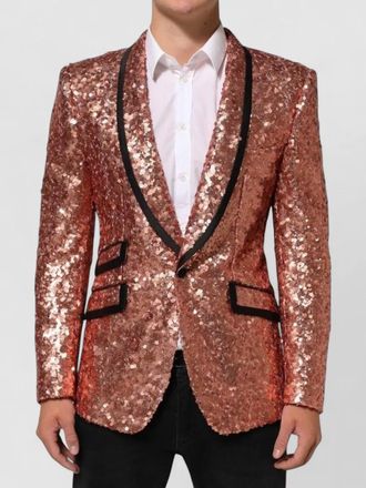 Dolce & Gabbana silk sequin blazer