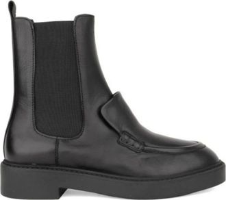 Sergio Moretti Chelsea Enkellaarsjes - Dames - Chelseaboots - Zwart - 41 EU - Leer - Schoenen