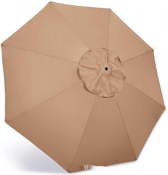 No Brand Toldo Para Sombrilla - 2,7 M, Grueso Y Resistente, 6 Varillas, Protecci&oacute;n Uv, Impermeable, Apto Para Exteriores, Jard&iacute;n Y Terraza