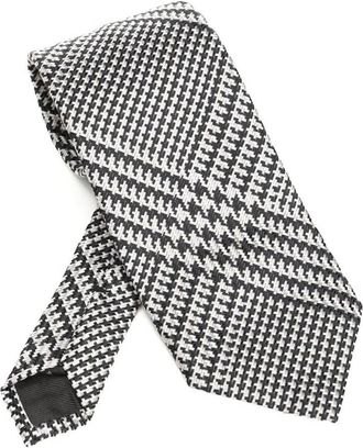 Tom Ford Houndstooth-Pattern Silk Tie Accessories