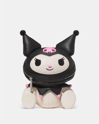 Kate Spade New York Womens Hello Kitty And Friends X New York Kuromi Bag - Black Leather - One Size