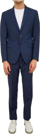 HUGO BOSS Heren, Pakken, Blauw, Maat: 3XL Wol