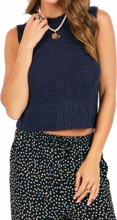 Sadie & Sage Womens Tegan Sweater Vest In Black