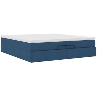 vidaXL Vidaxl - Estructura De Cama Otomana Con Colchones Tela Topo 200x200cm