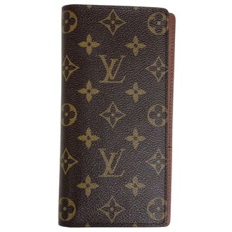 Louis Vuitton Brown Monogram Long Wallet (Bi-Fold) (Pre-Owned)
