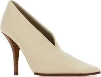 Alaia Womens Pump Beige Leather