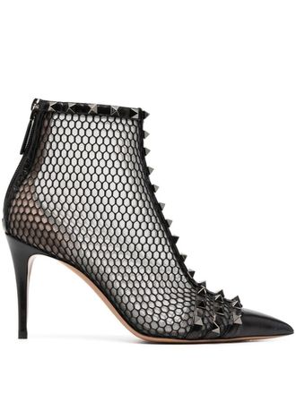 Valentino Garavani Stivaletti Rockstud - Nero