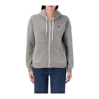 Polo Ralph Lauren Zip-throughs, female, Gray, S, Full Zip Up Hoodie