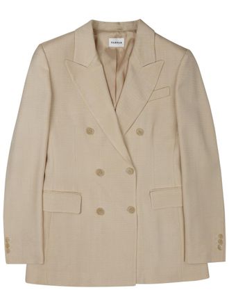 P.A.R.O.S.H. Double-Breasted Structured Jacket With Wide Lapels
