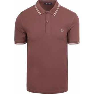 Fred Perry Twin Tipped Warm Brick Polo Shirt