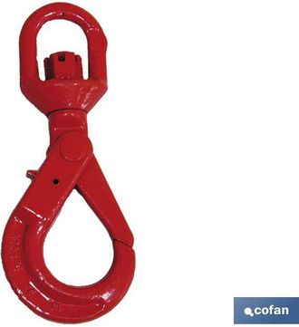 cofan Gancho Giratorio Seguridad G80 Tn-5, Gancho De Alta Seguridad Con Cuerpo De Calidad G-80, Con Autocierre. Collar&iacute;n Giratorio. - Cofan