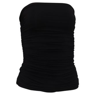 The Row Kriza Top In Black Viscose