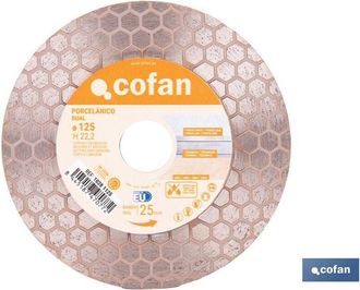 cofan Disco Porcelanico Dual Cortar Y Desbastar 125mm H22,3
