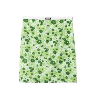 Miu Miu Stretch Fabric Midi Skirt