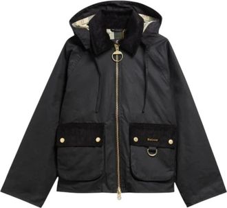 Barbour Carville Wax Jacket - Dames - Zomerjassen - Zwart - S - Katoen - Jassen