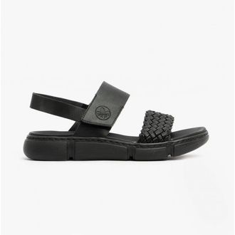 Rieker Womens 68983-00 Ladies Strappy Sandals Black - Size UK 6