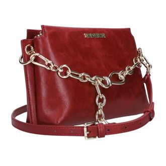 Steve Madden Bross Schoudertas - Dames - Tassen - Rood - Maat: ONE Size Leer