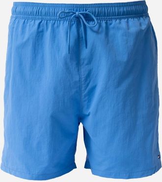 Tommy Hilfiger Mens Tommy Hilfiger Solid Mens Drawstring Swimming Shorts - Blue Spell - Size: 33/32/32
