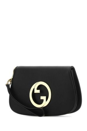 Gucci Mens Black Leather Gucci Blondie Clutch