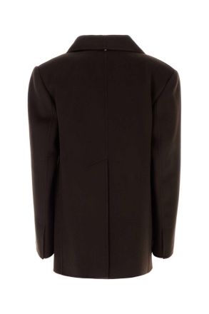 Sportmax Virgin Wool Coat - Brown