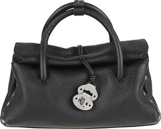 Zanellato Small Dotta Bag - Dames - Handtassen - Zwart - ONE Size - Leer - Tassen