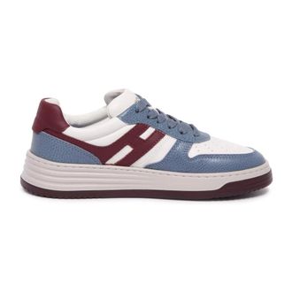 Hogan Italiaanse Veterschoenen met Memory Foam - Dames - Sneakers - Blauw - 40 EU - Leer - Schoenen