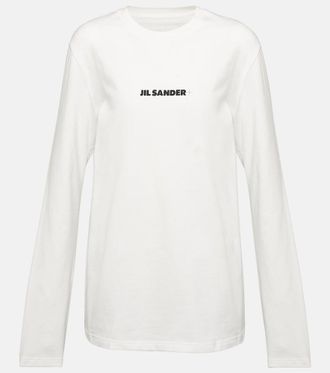 Jil Sander Logo cotton sweatshirt