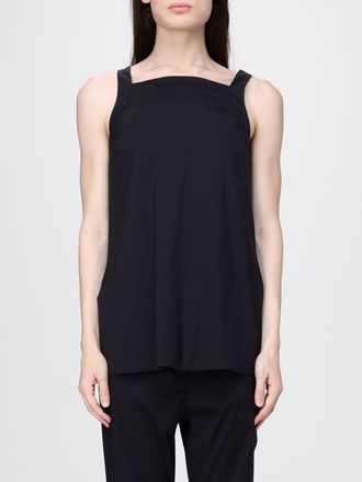 Max Mara Top in misto cotone stretch con scollo dritto e spalline