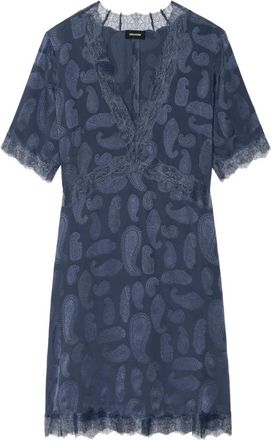 Zadig&Voltaire Paisley-pattern V-neck Dress