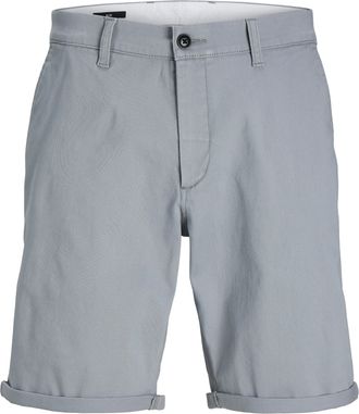 Jack & Jones Chinoshorts JACK & JONES JPSTDAVE JJCHINO SHORTS, Herren, Gr. S, N-Gr, grau (ultimate grau), Obermaterial: 98% Baumwolle, 2% Elasthan, unifarben, Basi