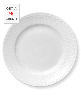 ROYAL COPENHAGEN White Fluted Half Lace Bread & Butter Plate