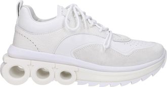 Ferragamo Sneakers Nima Damen Leder weiß/optisch Weiß
